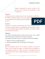 PR Mohamed KARIM - TD Échantillonnage 3 Series - Exercices 1 À 19 - Intervalle de Confiance