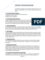 Dye Penetrant Testing Procedure: Applicable Codes & Standards