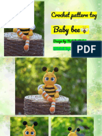 Crochet Pattern Toy: Baby Bee