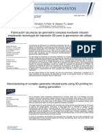 Fabricación de Piezas de Geometría Compleja Mediante Infusión Empleando Tecnología de Impresión 3D para La Generacion de Utillaje