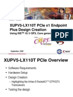 XUPV5-LX110T PCIe x1 Endpoint Plus Design Creation