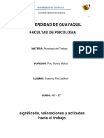 Ensayo Significado Valor y Actitud en El Trabajo