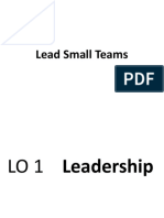 Lead Small Teams