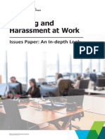 Bullying and Harassment at Work Issues Paper in Depth Look