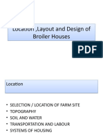 Location, Layout and Design of Broiler Houses