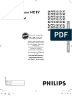 Philips 32PF7321D LCD TV User Manual