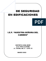 Plan de Seguridad en Edificaciones IEP NSC CURA MORI