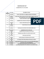Completed by Eva Seccombe: Shooting Shot List