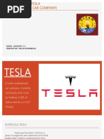 Project About Tesla (Multinational Car Company)