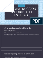 C La Construcción Del Objeto de Estudio