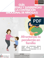 Guía de Estrategias y Sugerencias para La Contención Emocional de Niños (As)