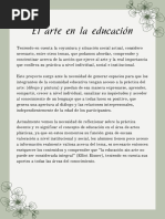 El Arte en La Educación