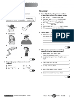 Unit 7 Test B: Vocabulary Grammar