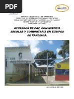 Acuerdos de Paz, Convivencia Escolar y Comunitaria en Tiempos de Pandemia 2021 2022