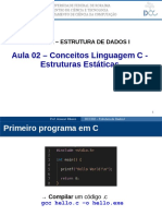 Aula 02 - Conceitos Linguagem C - Prog Estática