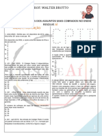 Lista de Exercícios Dos Assuntos Mais Cobrados No Enem