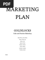 Marketing Plan: Goldilocks