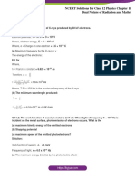 NCERT Solutions For Class 12 Physics Chapter 11 Dual Nature of Radiation and Matter