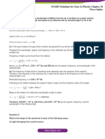 NCERT Solutions For Class 12 Physics Chapter 10 Wave Optics