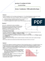 P12 /P13: Interférence Lumineuse / Effet Photoélectrique: Lycée de Pata