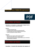 Instruction Set of 8086 Microprocessor