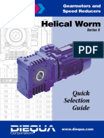 Helical Worm: Quick Selection Guide