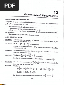 Geometrical Progression: A1, A2, 1. Is