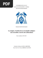 La Magia y Hechicería en El Mundo Antiguo. Un Recorrido A Través de La Literatura