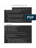 Exercise Q.1) Write A Program To Insert Data in Sqlite Database Using Asynctask. Program Code: Activity - Main - XML