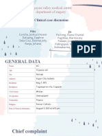 Cagayan Valley Medical Center Department of Surgery: Clinical Case Discussion