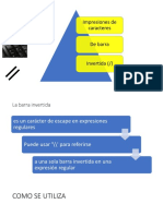 Impresiones de Caracteres de Barra Invertida