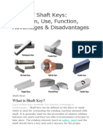 Types of Shaft Keys