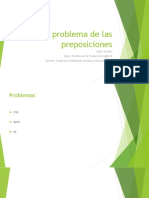 El Problema de Las Preposiciones