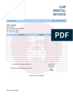 CAR Rental Invoice: Cooratiendas