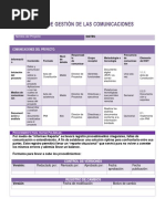 Plan Gestion Comunicacion