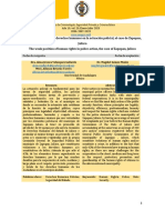 La Débil Posición de Los Derechos Humanos en La Actuación Policial, El Caso de Zapopan, Jalisco