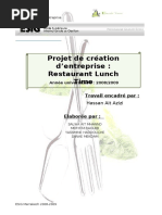 Rapport de Projet Restaurant Lunch Time