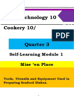 Food Technology 10 Cookery 10/: Self-Learning Module 1 Mise en Place