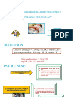 Cuidados de Enfermería en Hiperglicemia y Preparación de