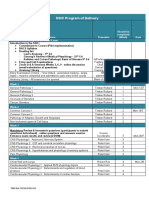 SSIC Program of Delivery: Should Be Completed (Week) Date Orientation Evening and Entrance Exam