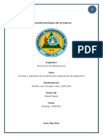 Concepto y Significado de Las Alteraciones Subjetivas de Las Obligaciones.