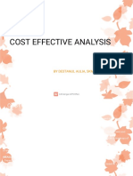 Cost - Effectiveness Analysis (CEA)