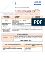 Sesion Dia 1 - Personal Social - 1° Grado