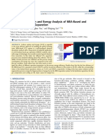 Energy Consumption and Energy Analysis of MEA-Based CCS