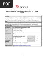 Data Protection Impact Assessment Policy