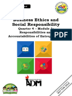 Business Ethics and Social Responsibility: Quarter 4 - Module 1: Responsibilities and Accountabilities of Entrepreneurs