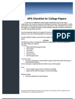 APA Checklist