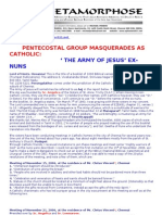 Army of Jesus Pentecostals Masquerade As Catholic Nuns