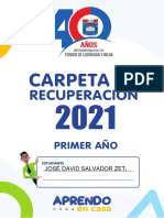 Carpeta Primer Año 2021