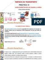 Practica VI Conductividad Termica de Liquio Puro, Mezcla de Liquidos y de Solidos